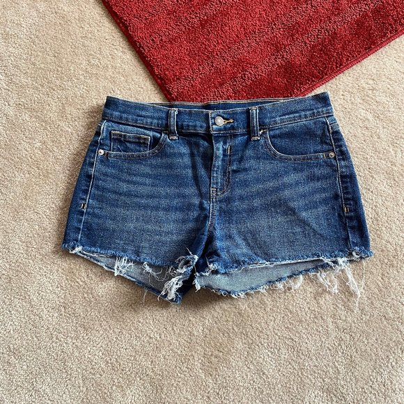 Old Navy Shorts Old Navy 6 Boyfriend Cut Off Denim Shorts Deep Sky Poshmark